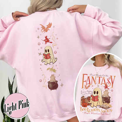 Bookish Sweatshirt, Fantasy Reader Sweatshirt, Boo Readers Society Sweatshirt, Fantasy Dragon Shirt