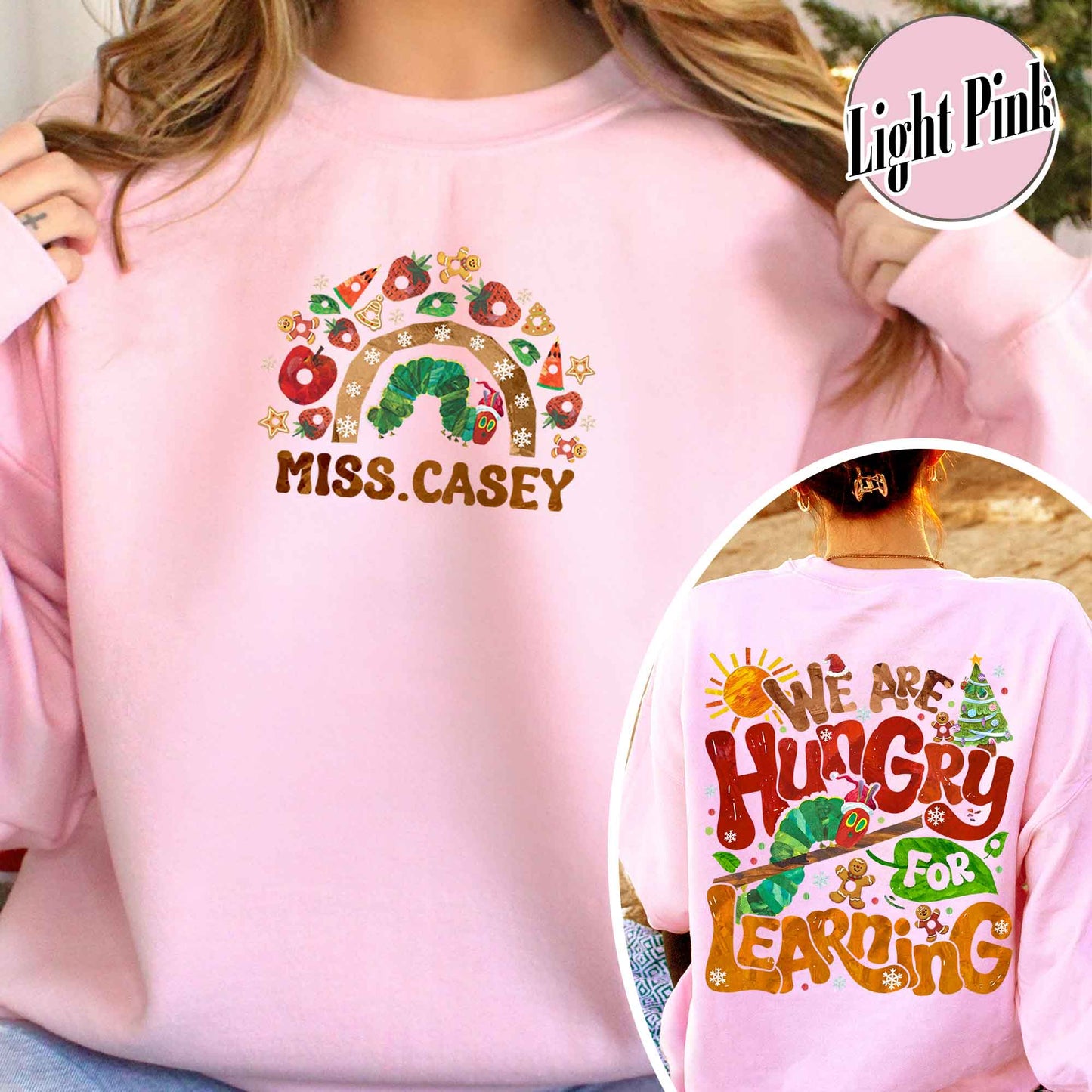 We Are Hungry for Learning Sweatshirt, We Are Hungry for Learning Christmas, Funny Teacher Sweatshirt, Teacher Christmas Sweatshirt, Teacher Christmas Gift