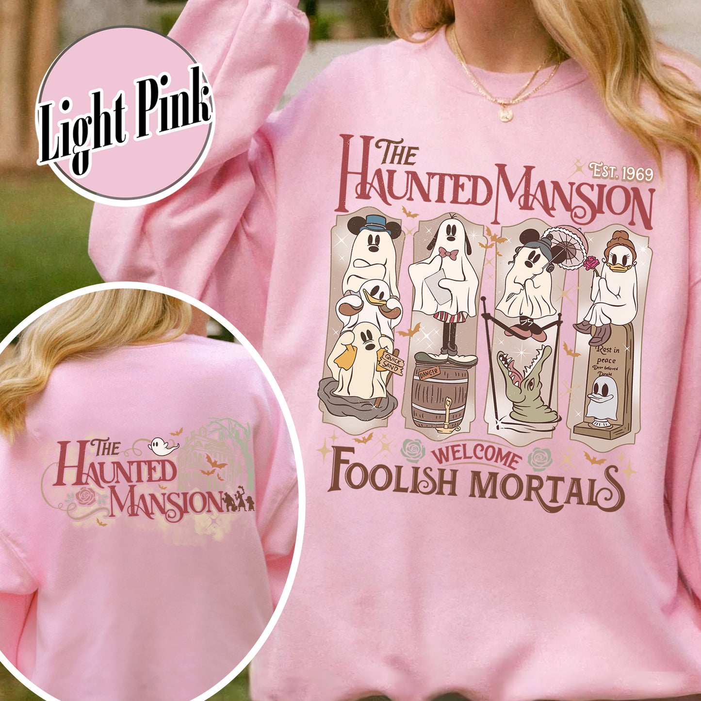 Halloween Sweatshirt, Haunted Mansion Halloween Sweatshirt, Not So Scary Halloween Party Sweatshirt