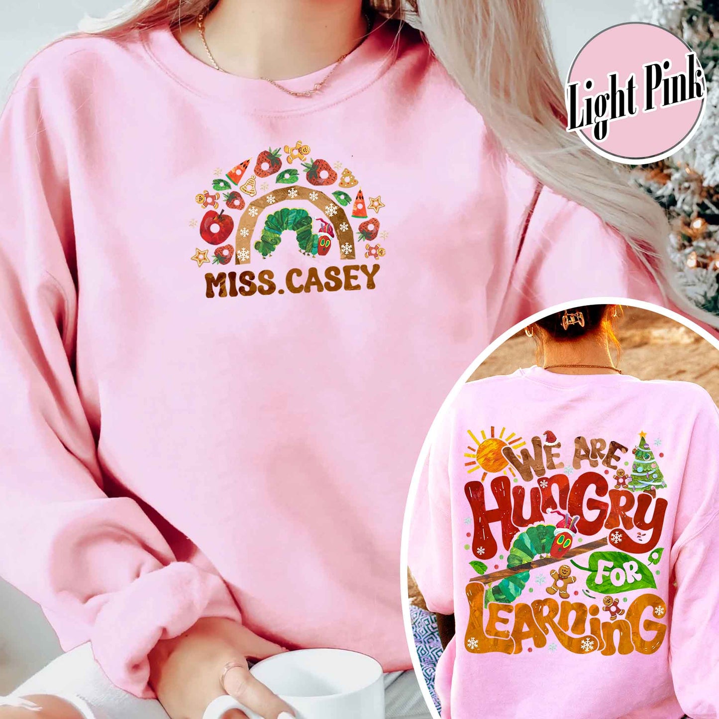 We Are Hungry for Learning Sweatshirt, We Are Hungry for Learning Christmas, Funny Teacher Sweatshirt, Teacher Christmas Sweatshirt, Teacher Christmas Gift