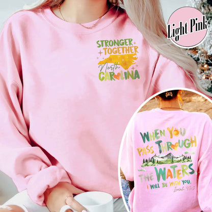 North Carolina Stronger Than the Storm Sweatshirt, North Carolina Strong Sweatshirt, Helping Out Western NC Families, North Carolina Stronger Sweatshirt