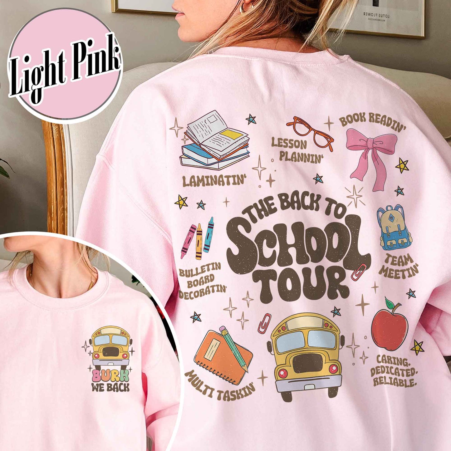 Bruh We Are Back Sweatshirt, Teacher Sweatshirt, Love My Students, Back to School Sweatshirt, Coquette Teacher, Teach Love Inspire, Teacher Gift