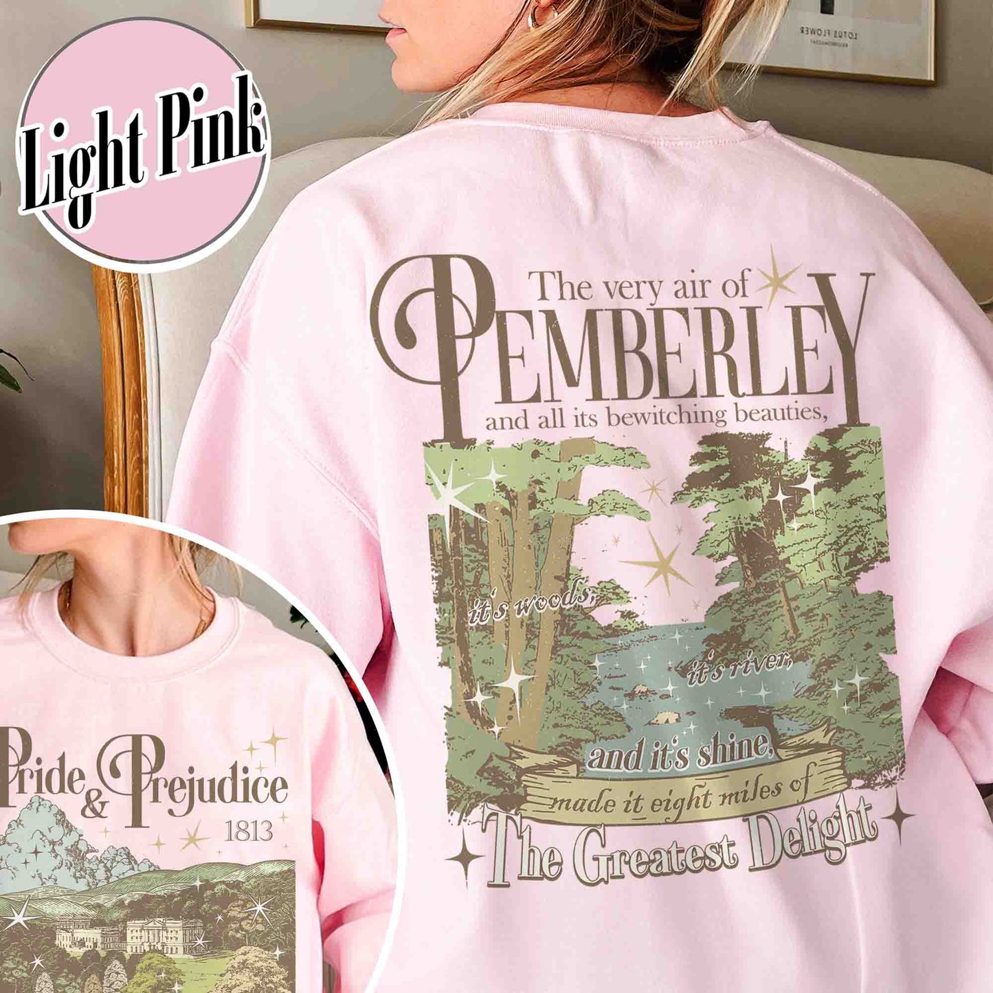 Bookish Sweatshirt, Pemberley Est 1813 Sweatshirt,, Pride and Prejudice Sweatshirt,, Jane Austen Mr Darcy Sweatshirt,