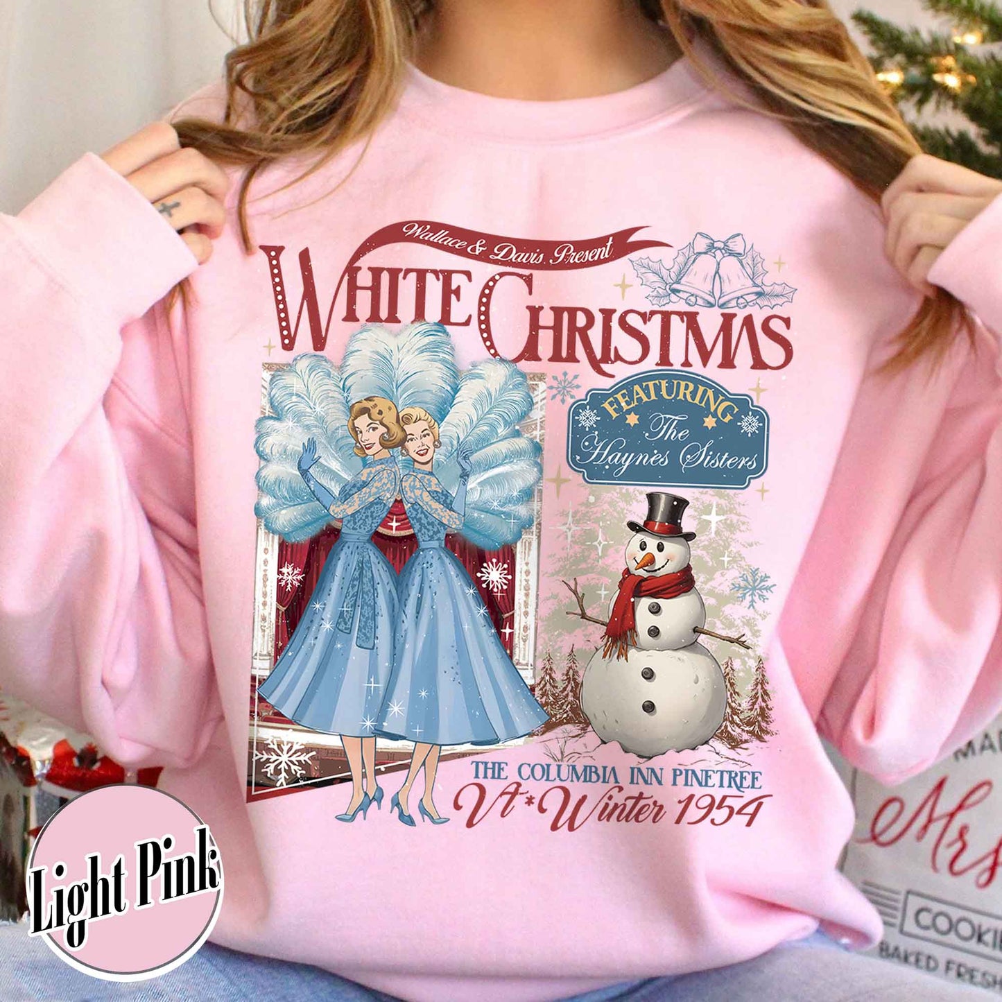 Christmas Movie Lover Sweatshirt, Christmas Sister Sister Sweatshirt, Wallace and Davis Sweatshirt