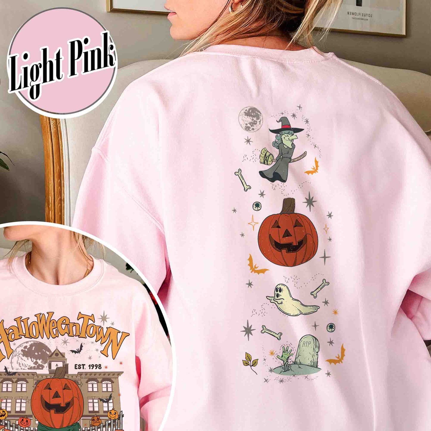 Halloween Sweatshirt, Halloweentown Est 1998 Sweatshirt, Halloweentown University Sweatshirt