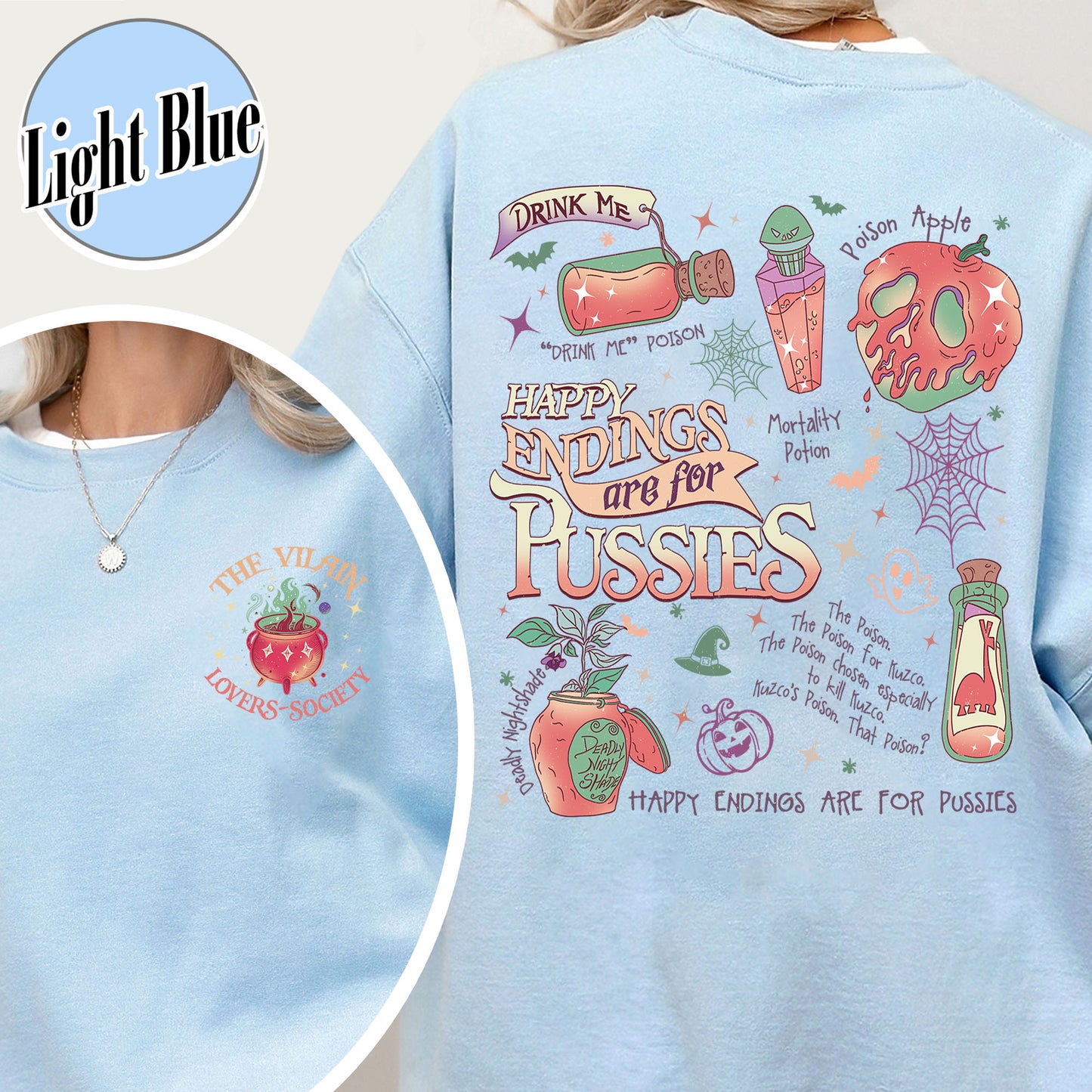 Halloween Sweatshirt, Pick Your Poison Sweatshirt, Villain Sweatshirt, Kuzco Poison Sweatshirt, Poison Apple Sweatshirt