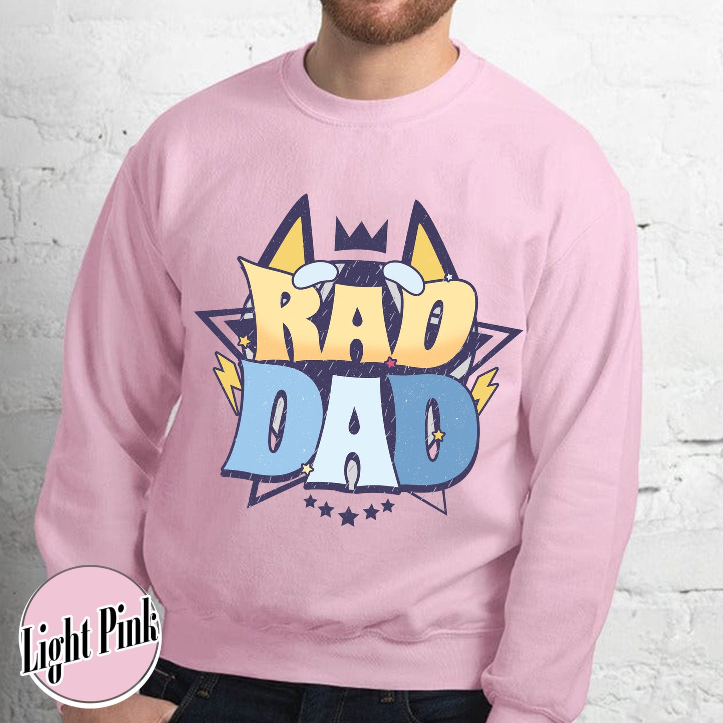 Rad Dad Sweatshirt, Fathers Day Gift, Rad Like Dad Sweatshirt, Dad Matching Sweatshirt, Cool Dads Club, Kids Sweatshirts For Fathers Day, The Girl Father Sweatshirt