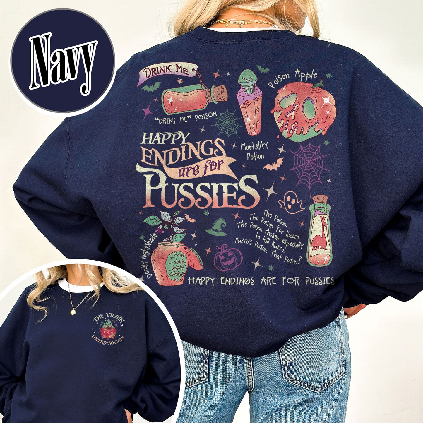 Halloween Sweatshirt, Pick Your Poison Sweatshirt, Villain Sweatshirt, Kuzco Poison Sweatshirt, Poison Apple Sweatshirt