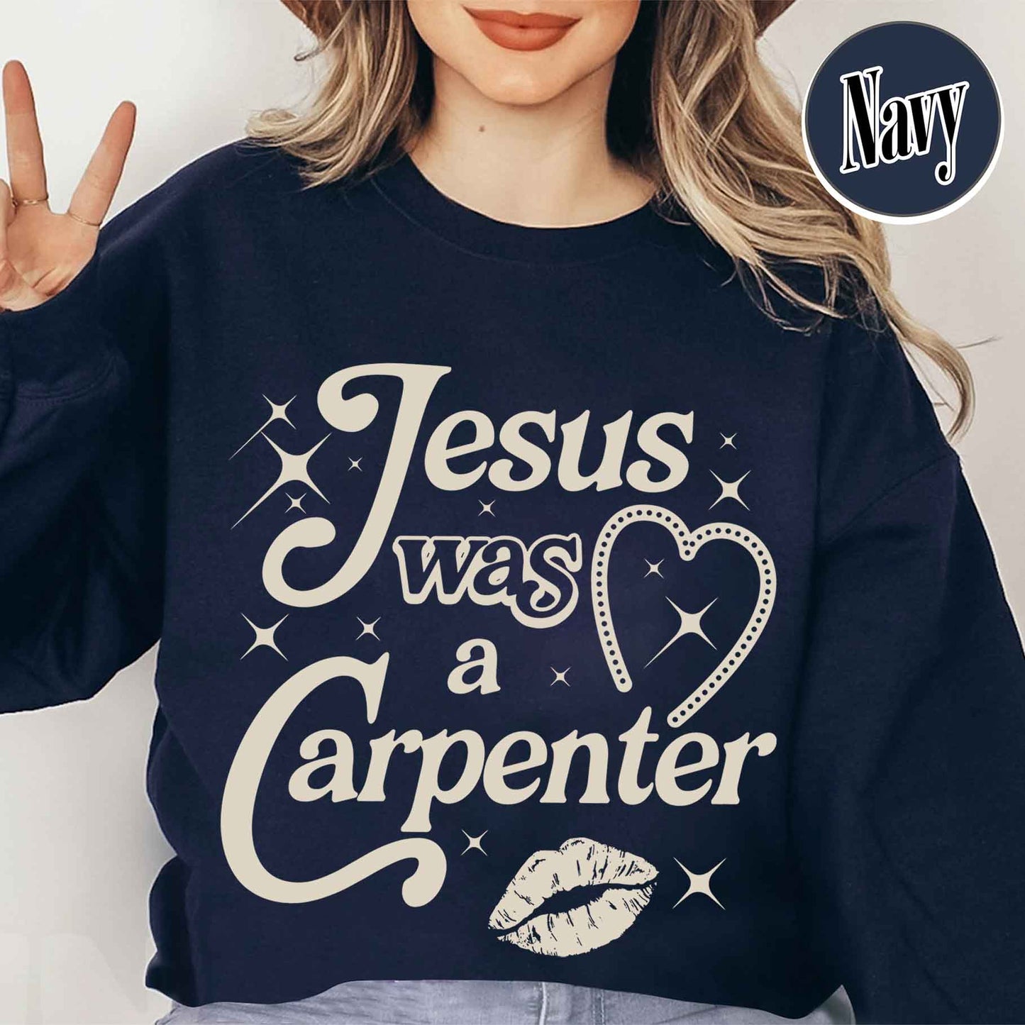 Jesus Was A Carpenter Sweatshirt, Festival Sweatshirt, Vintage Inspired Sweatshirt, Concert Sweatshirt, Soft Girl Aesthetic, Music Lover Gift
