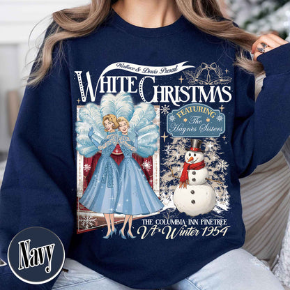 Christmas Movie Lover Sweatshirt, Christmas Sister Sister Sweatshirt, Wallace and Davis Sweatshirt