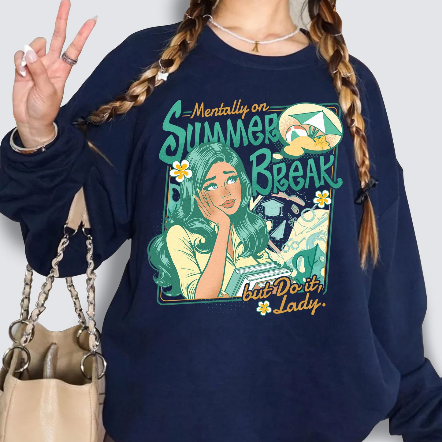 Do It Lady Sweatshirt, Funny Viral Meme Sweatshirt, Sweatshirt Humor Top, Retro Parody Sweatshirt, TikTok Trend Sweatshirt, Funny Gift for Women