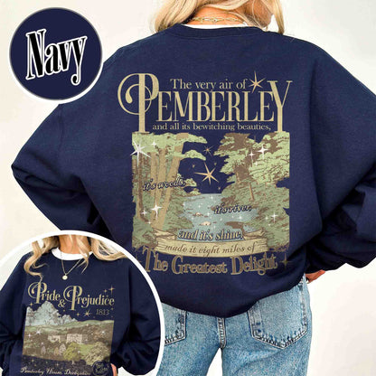 Bookish Sweatshirt, Pemberley Est 1813 Sweatshirt,, Pride and Prejudice Sweatshirt,, Jane Austen Mr Darcy Sweatshirt,
