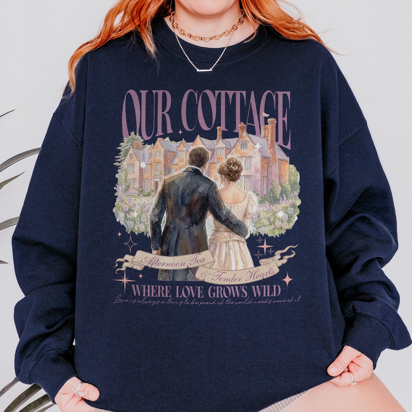 Our Cottage, Bridgerton Regency Romance Inspired, Benedict and Sophie, Bookish Gift, Booklover Sweatshirt