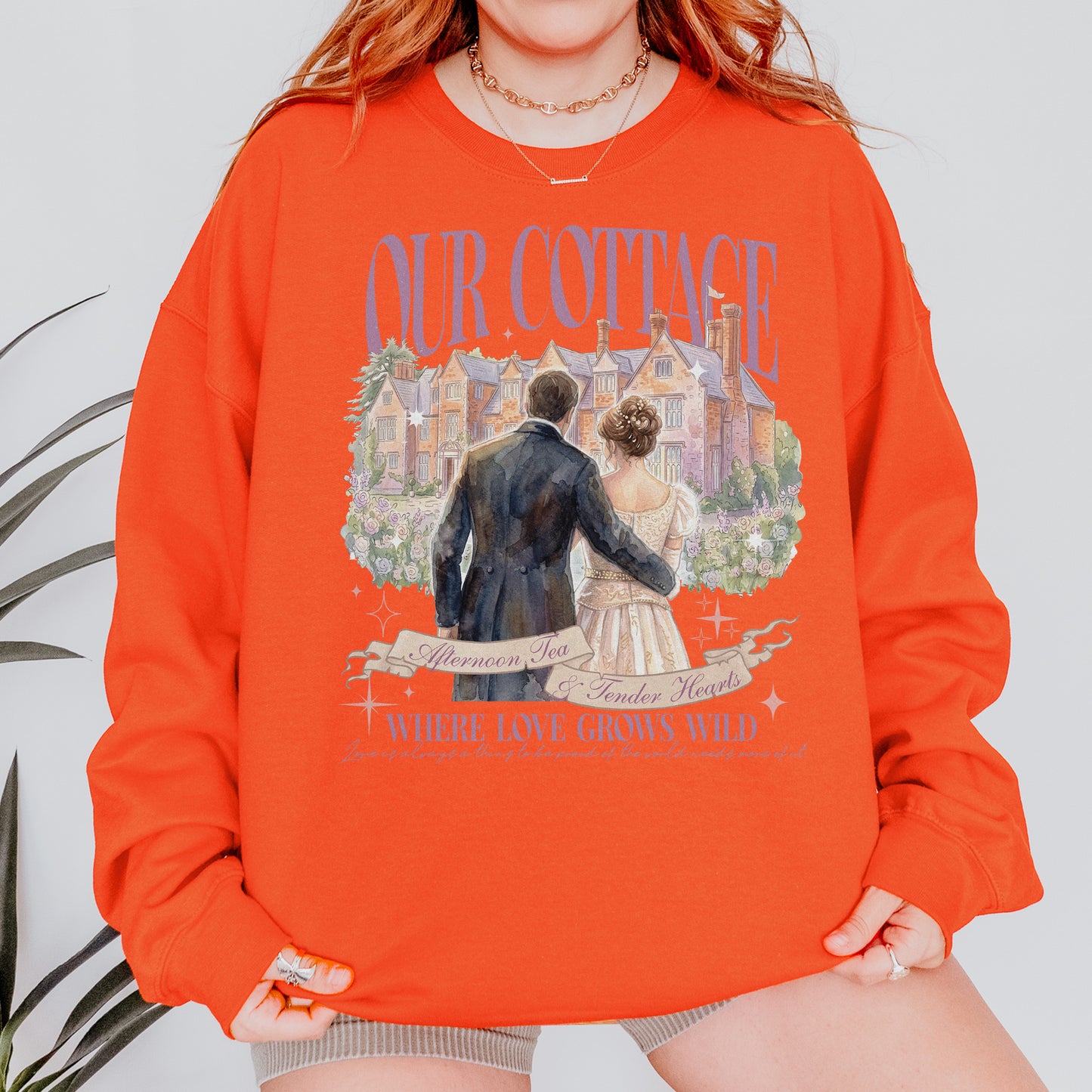 Our Cottage, Bridgerton Regency Romance Inspired, Benedict and Sophie, Bookish Gift, Booklover Sweatshirt