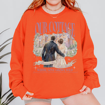 Our Cottage, Bridgerton Regency Romance Inspired, Benedict and Sophie, Bookish Gift, Booklover Sweatshirt
