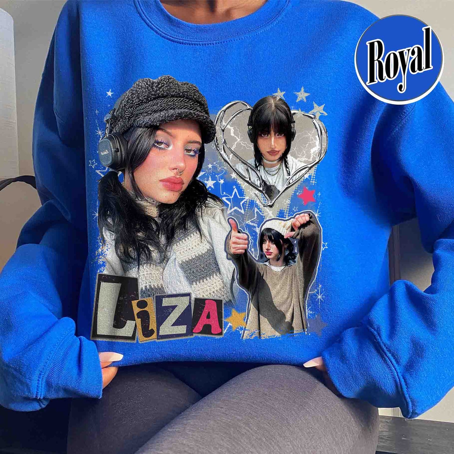 Custom Y2k Sweatshirt, Custom Photo Bootleg Girlfriend, 90s Retro Sweatshirt