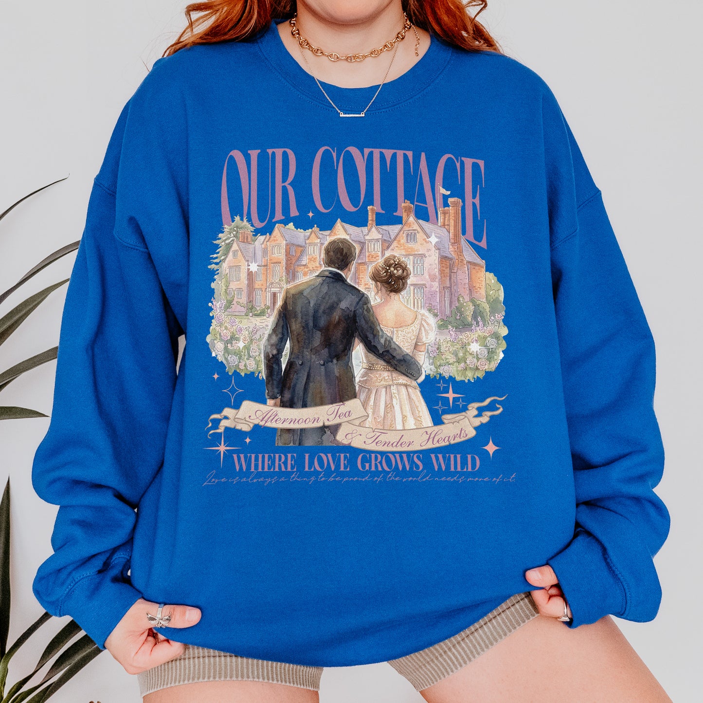 Our Cottage, Bridgerton Regency Romance Inspired, Benedict and Sophie, Bookish Gift, Booklover Sweatshirt