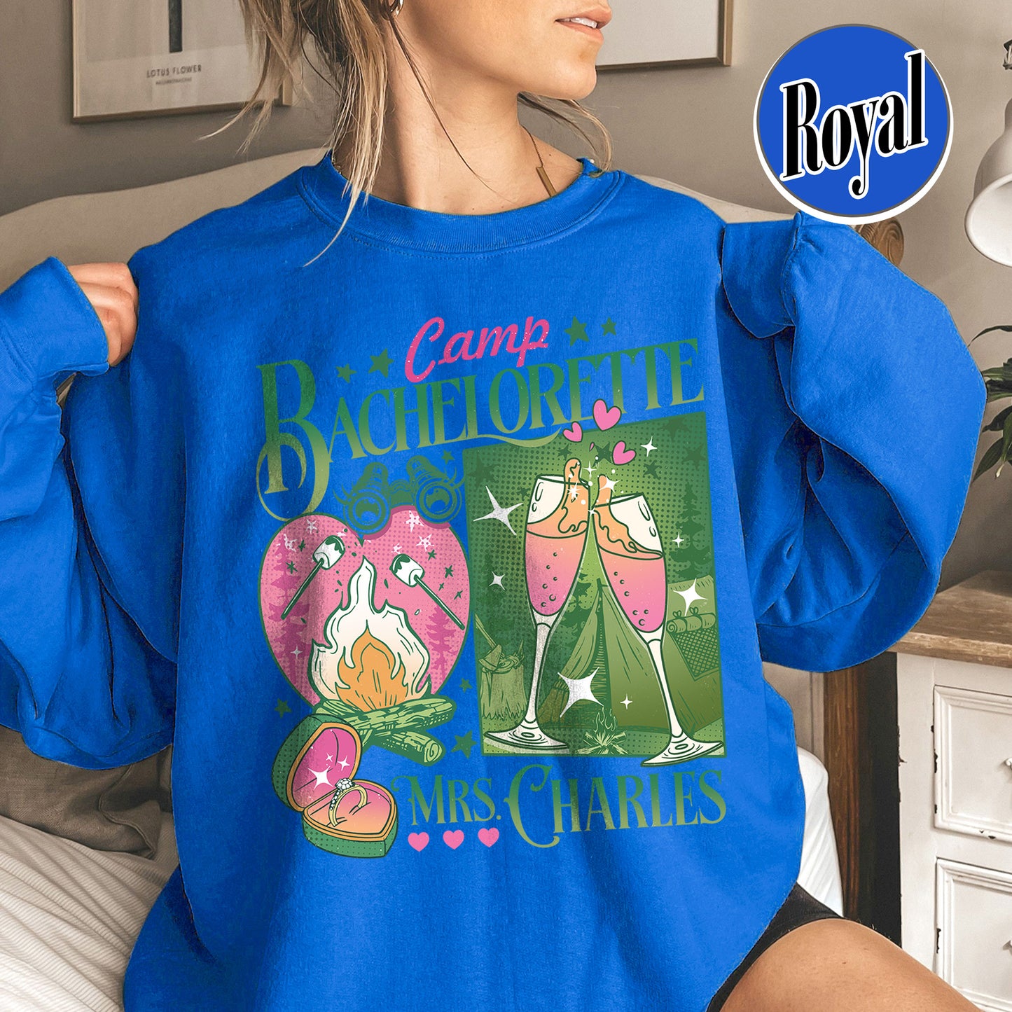 Bachelorette Sweatshirt, Custom Camp Bachelorette Party Sweatshirt, Hiking Bridal Party Sweatshirt