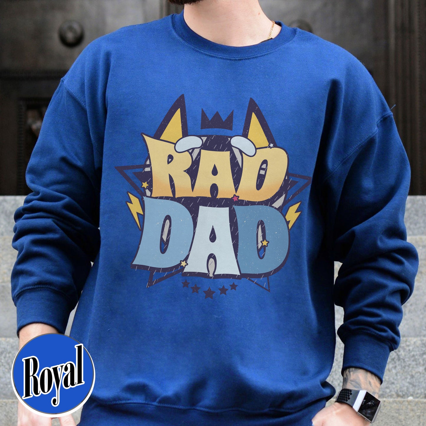 Rad Dad Sweatshirt, Fathers Day Gift, Rad Like Dad Sweatshirt, Dad Matching Sweatshirt, Cool Dads Club, Kids Sweatshirts For Fathers Day, The Girl Father Sweatshirt