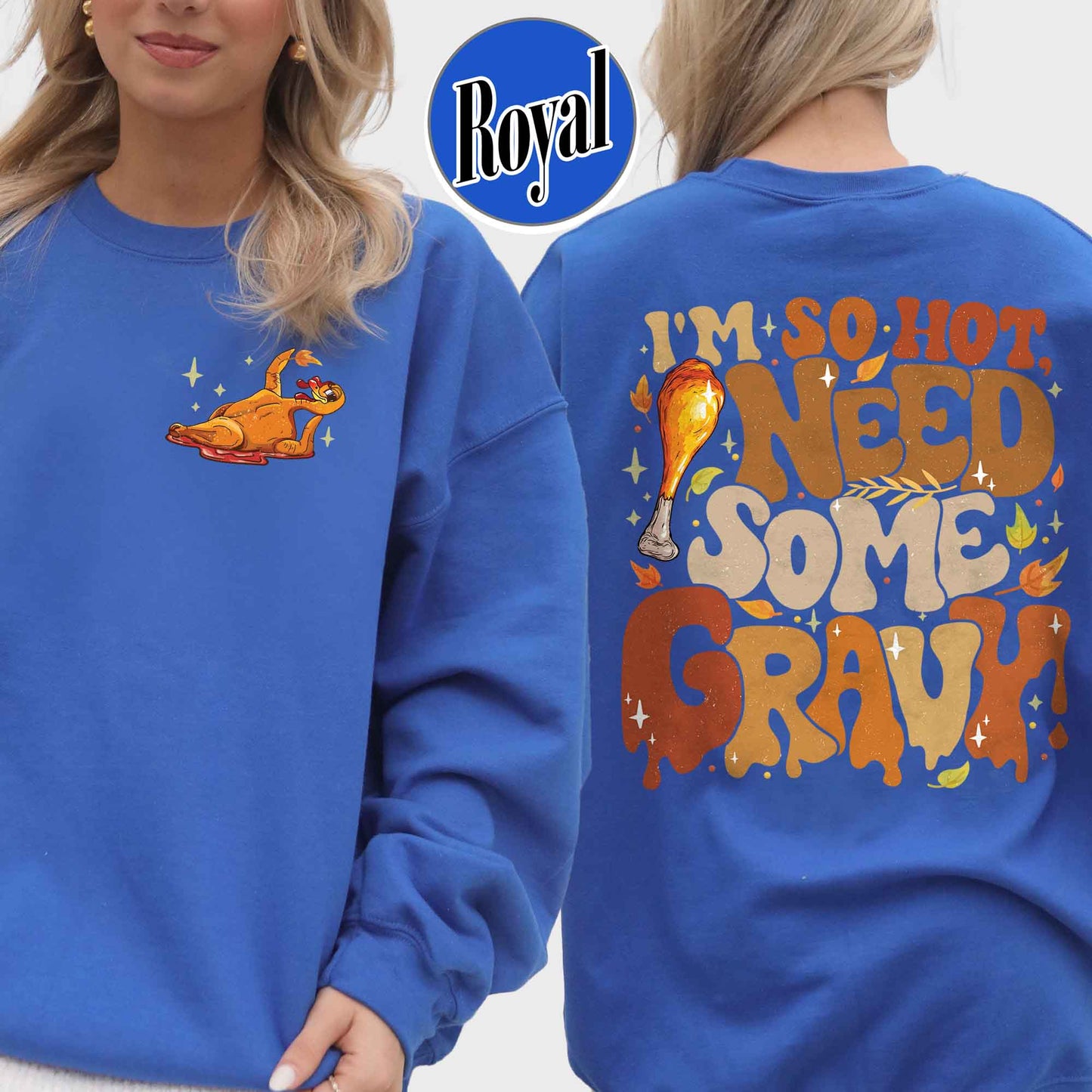 Couple Matching Thanksgiving Sweatshirt, Thanksgiving Couples Sweatshirt, Thanksgiving Sweatshirt for Couples, Gravy and Turkey Couple Sweatshirt, Im So Hot Sweatshirt