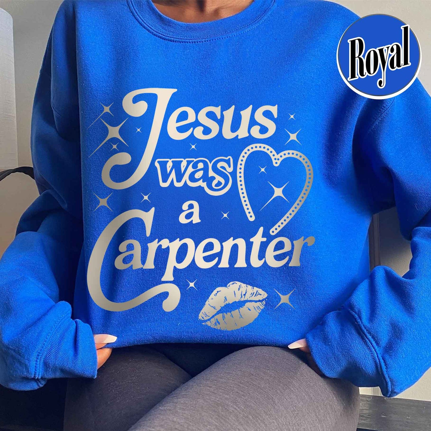 Jesus Was A Carpenter Sweatshirt, Festival Sweatshirt, Vintage Inspired Sweatshirt, Concert Sweatshirt, Soft Girl Aesthetic, Music Lover Gift