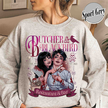 Bookish Sweatshirt, Butcher and Blackbird Sweatshirt, Dark Romance Social Club Sweatshirt, Booklover Gift