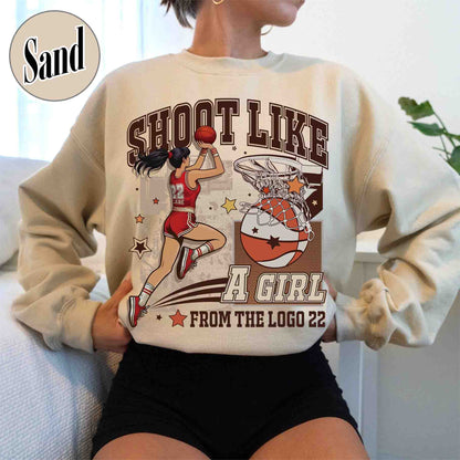 Shoot Like a Girl Sweatshirt, Girls Basketball Sweatshirt, Girls Basketball Sweatshirt, if You Break It, You Own It, Everyone Watches Womens Sports Sweatshirt