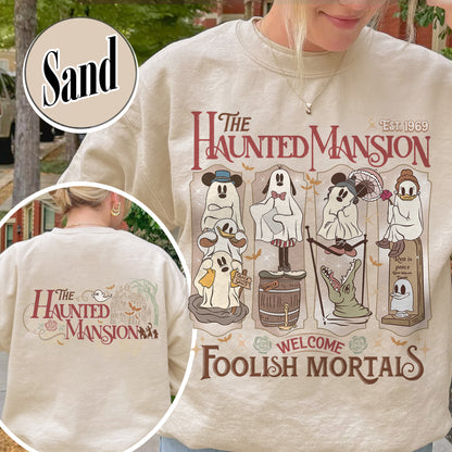Halloween Sweatshirt, Haunted Mansion Halloween Sweatshirt, Not So Scary Halloween Party Sweatshirt