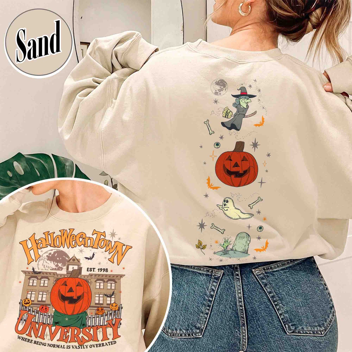 Halloween Sweatshirt, Halloweentown Est 1998 Sweatshirt, Halloweentown University Sweatshirt