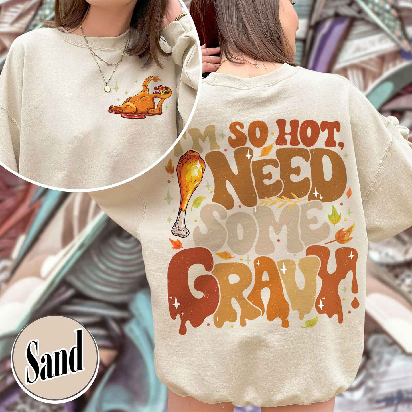 Couple Matching Thanksgiving Sweatshirt, Thanksgiving Couples Sweatshirt, Thanksgiving Sweatshirt for Couples, Gravy and Turkey Couple Sweatshirt, Im So Hot Sweatshirt