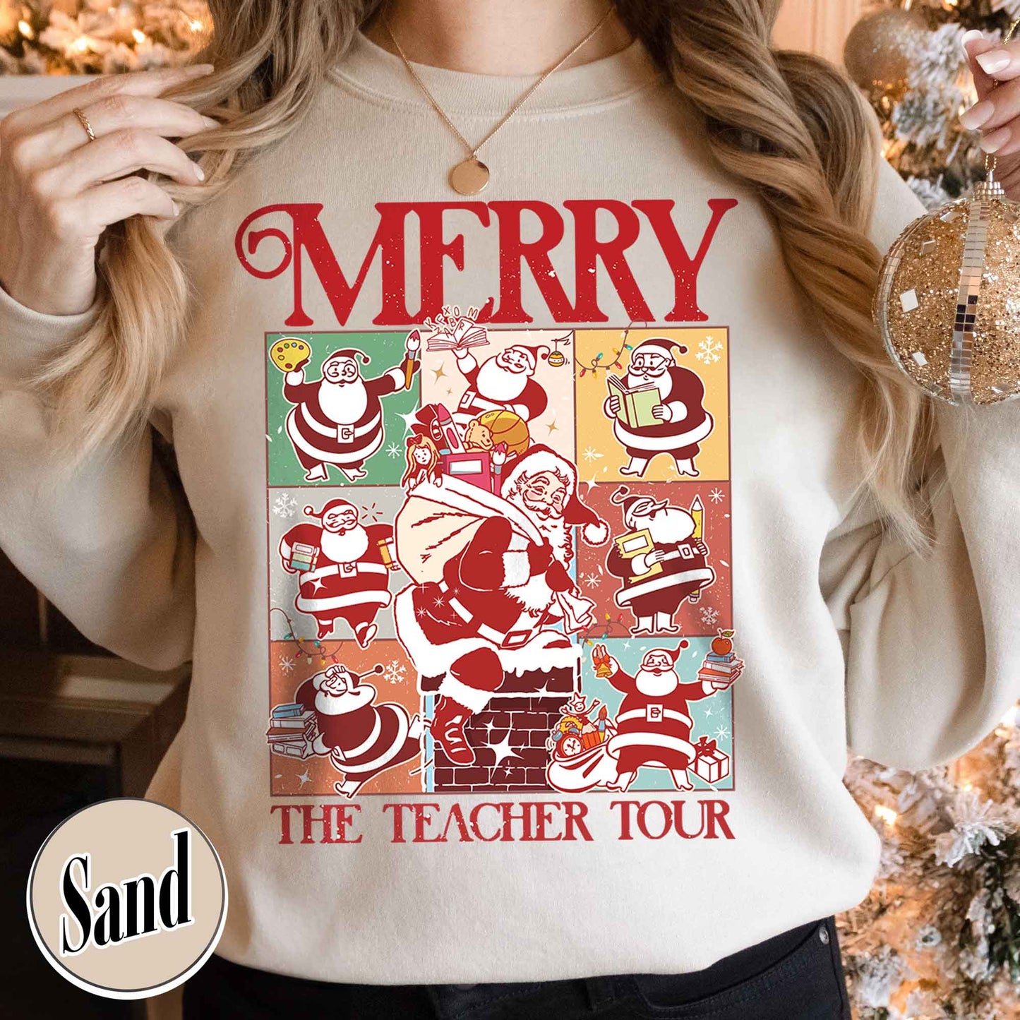 Christmas Teacher Era Tour Sweatshirt, Merry Christmas Sweatshirt, Santa Clause Sweatshirt, Christmas Teacher Sweatshirt, Santas Teachers Sweatshirt, Teachers Day Gift