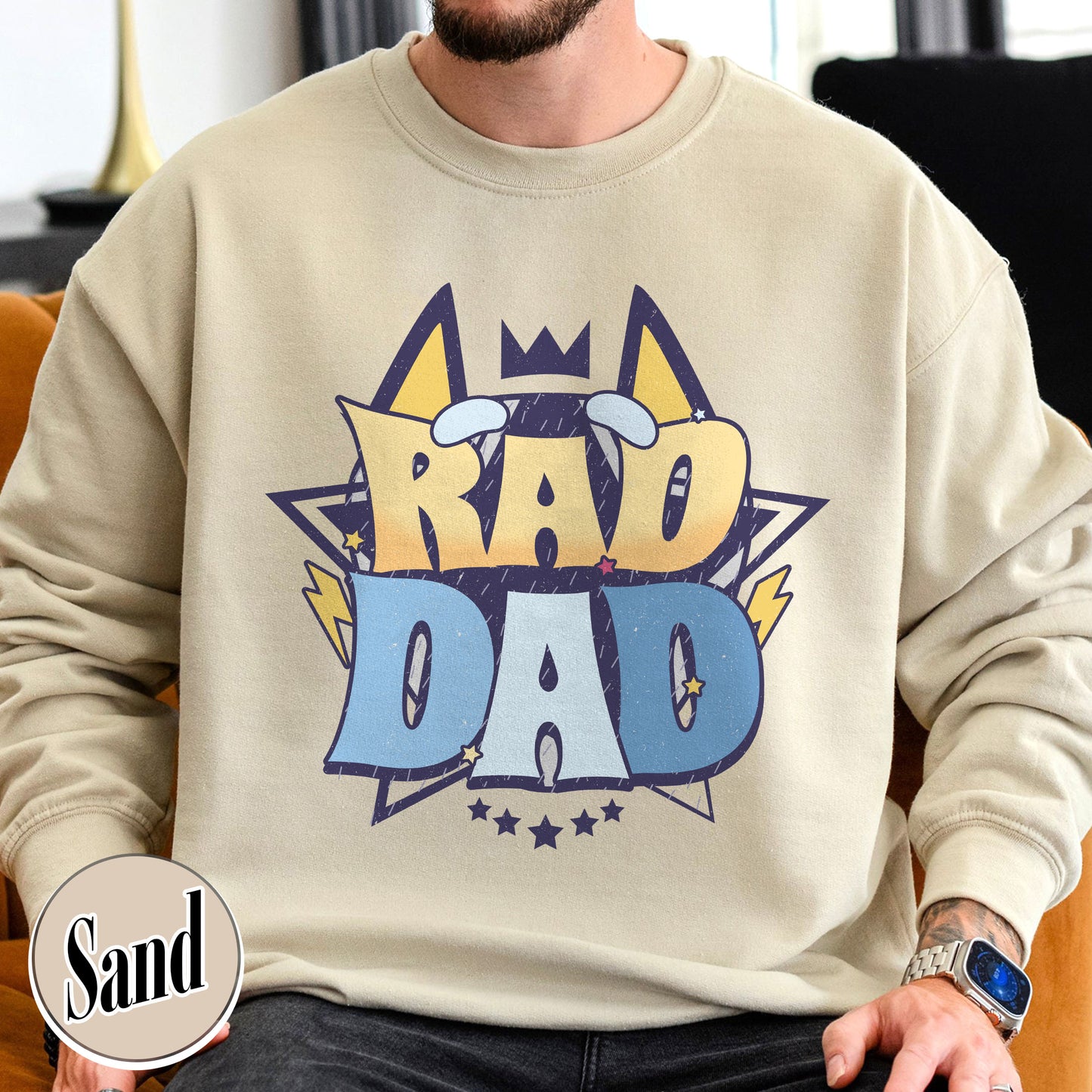 Rad Dad Sweatshirt, Fathers Day Gift, Rad Like Dad Sweatshirt, Dad Matching Sweatshirt, Cool Dads Club, Kids Sweatshirts For Fathers Day, The Girl Father Sweatshirt