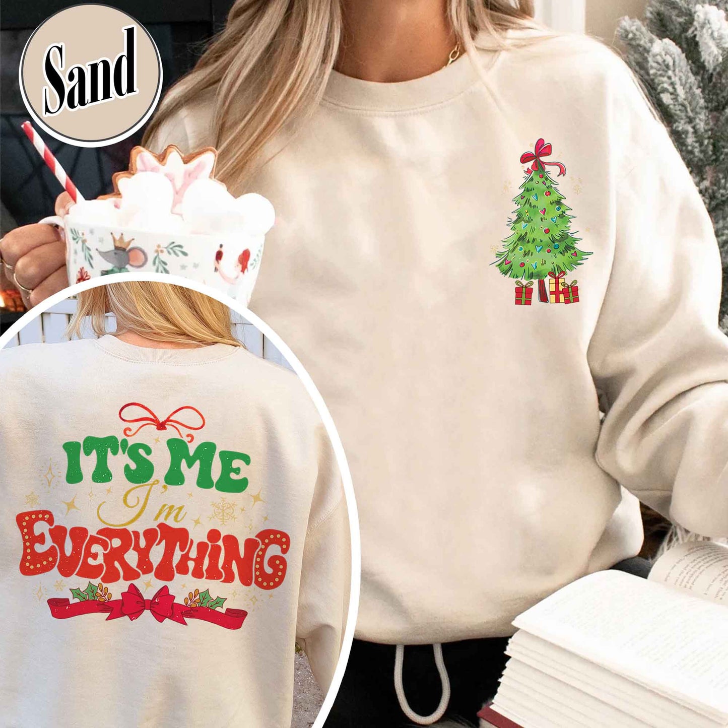 I Have Everything I Want For Christmas Sweatshirt, It's Me I'm Everything Shirt,Matching Christmas Couple Sweaters Funny, Holiday Couples Shirt