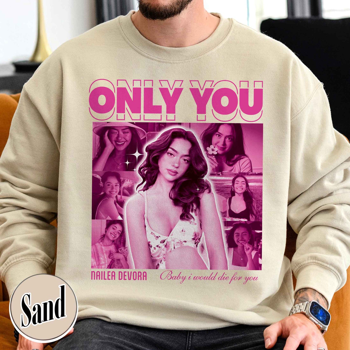 Valentine’s Day Sweatshirt, Only You Photo Custom Sweatshirt, Custom Sweatshirt With Picture for Boyfriend