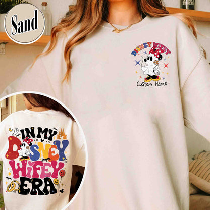 Couples Disney Epcot Sweatshirt, Custom Wife Husband Sweatshirt, in My Disney Hubby Era Sweatshirt