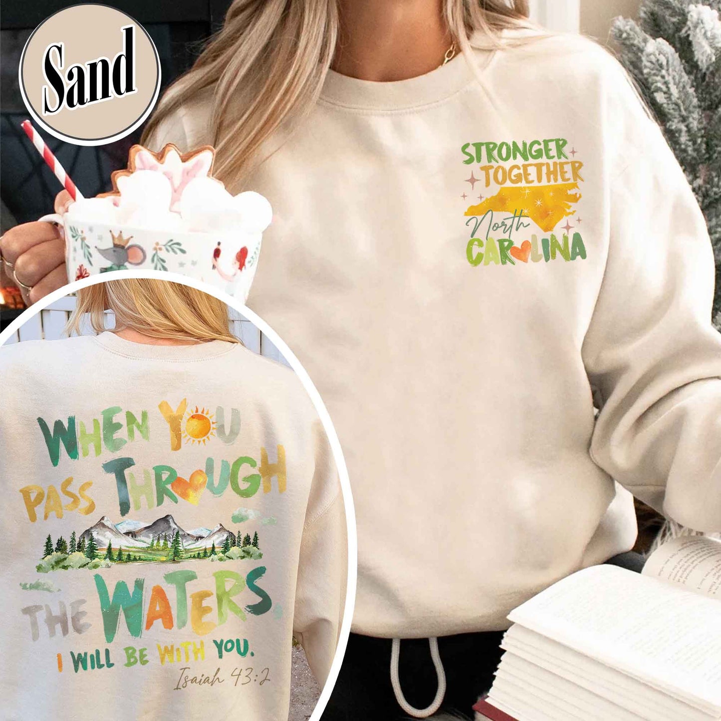 North Carolina Stronger Than the Storm Sweatshirt, North Carolina Strong Sweatshirt, Helping Out Western NC Families, North Carolina Stronger Sweatshirt