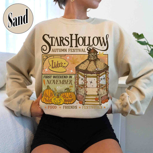 Bookish Sweatshirt, Stars Hollow Autumn Festival Sweatshirt, Where You Lead I Will Follow Sweatshirt