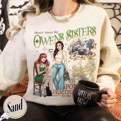 Salem Apothecary Halloween Sweatshirt, Owens Sisters Apothecary Witchy Sweatshirt