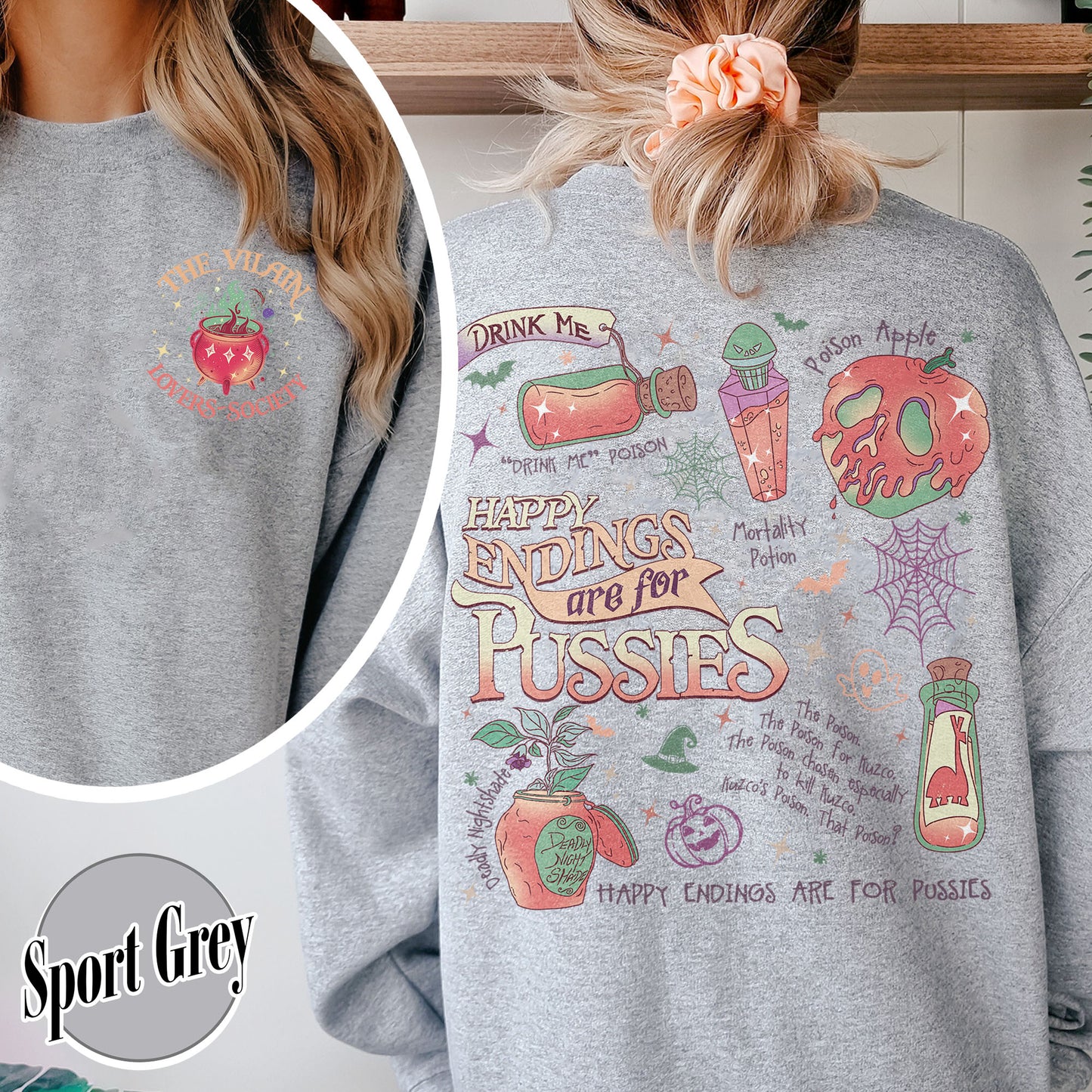 Halloween Sweatshirt, Pick Your Poison Sweatshirt, Villain Sweatshirt, Kuzco Poison Sweatshirt, Poison Apple Sweatshirt