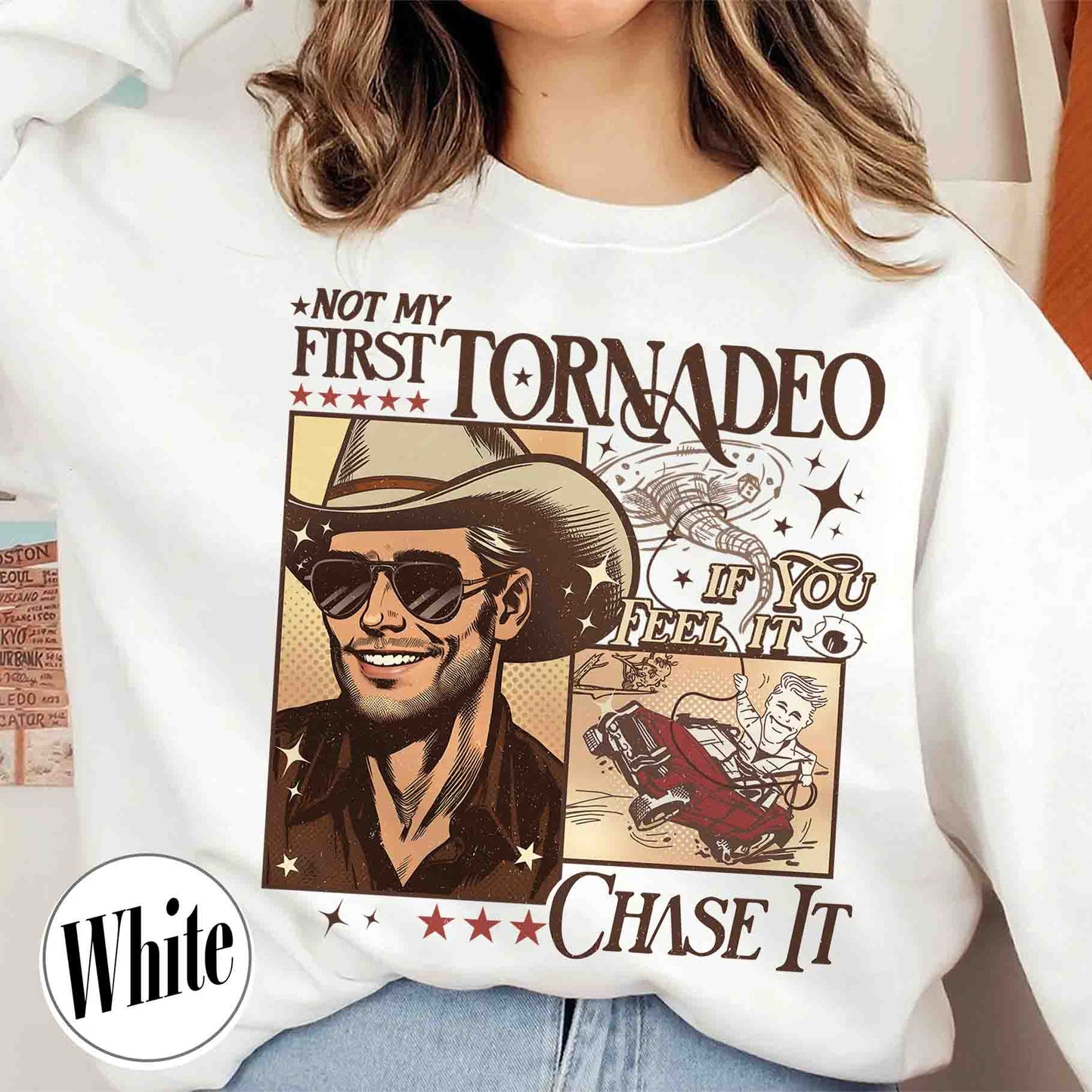 Tornadeo Sweatshirt, Not My First Tornadeo Sweatshirt, Weather Lover and Storm Chaser Sweatshirt