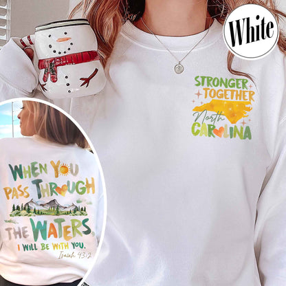 North Carolina Stronger Than the Storm Sweatshirt, North Carolina Strong Sweatshirt, Helping Out Western NC Families, North Carolina Stronger Sweatshirt