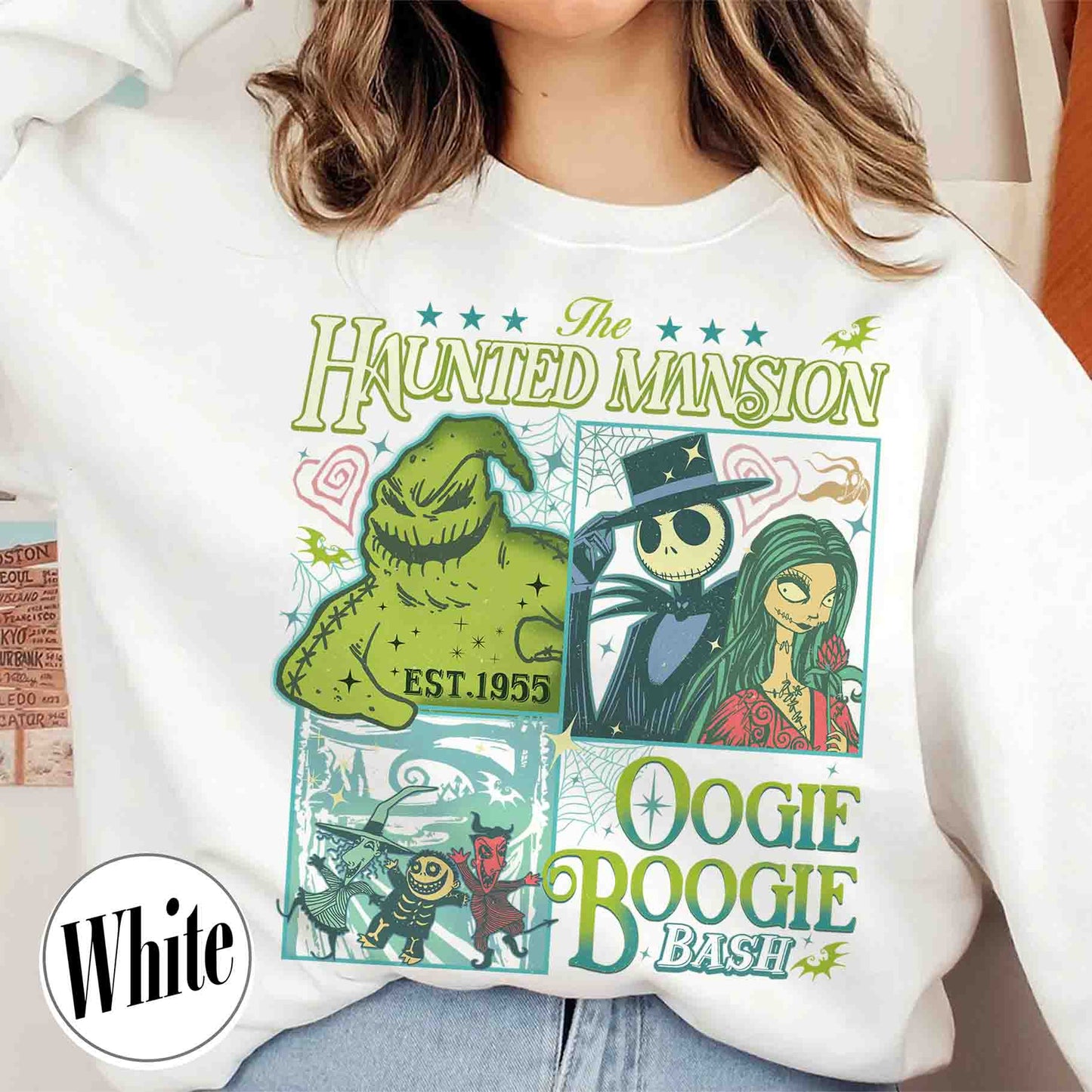 Halloween Sweatshirt, Nightmare on Main Street Sweatshirt, Haunted Mansion Sweatshirt