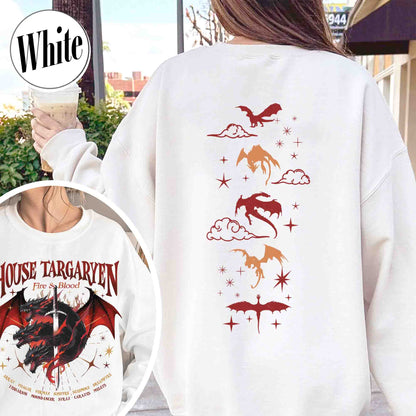 HOTD Sweatshirt, House of the D Sweatshirt, GOT Sweatshirt, Meleys, Shirt With Dragons, Dragon Lovers Sweatshirt, Targaryen Sweatshirt, Team Black, Dragons