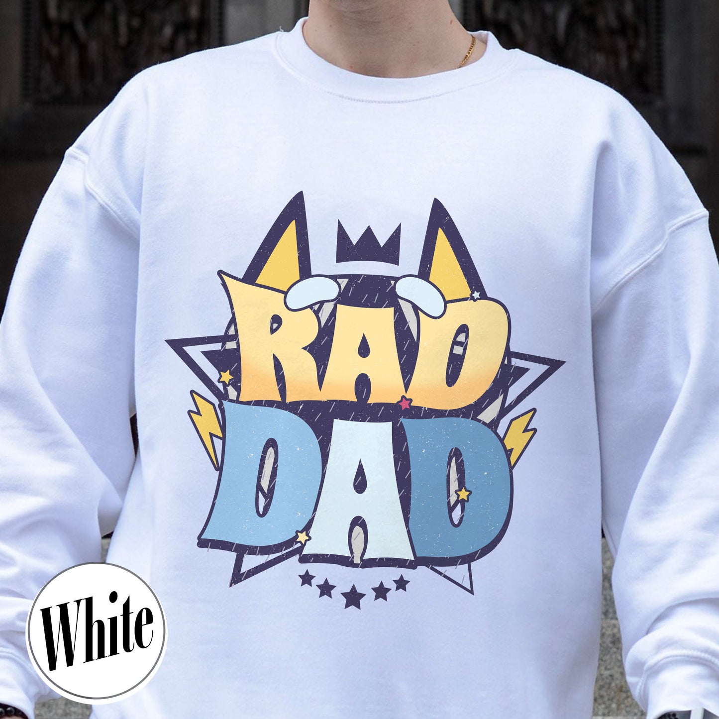 Rad Dad Sweatshirt, Fathers Day Gift, Rad Like Dad Sweatshirt, Dad Matching Sweatshirt, Cool Dads Club, Kids Sweatshirts For Fathers Day, The Girl Father Sweatshirt