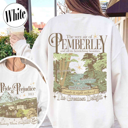 Bookish Sweatshirt, Pemberley Est 1813 Sweatshirt,, Pride and Prejudice Sweatshirt,, Jane Austen Mr Darcy Sweatshirt,