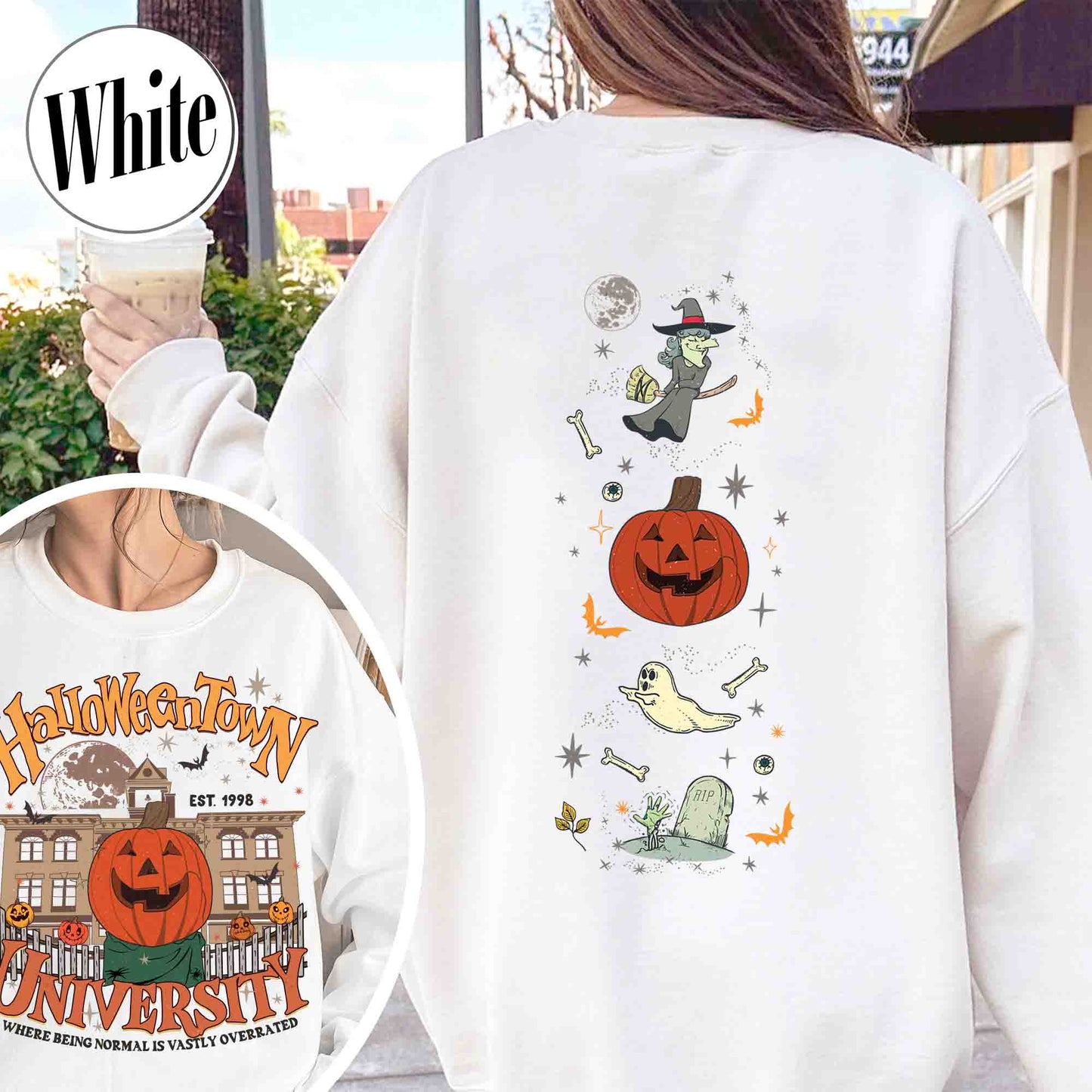 Halloween Sweatshirt, Halloweentown Est 1998 Sweatshirt, Halloweentown University Sweatshirt