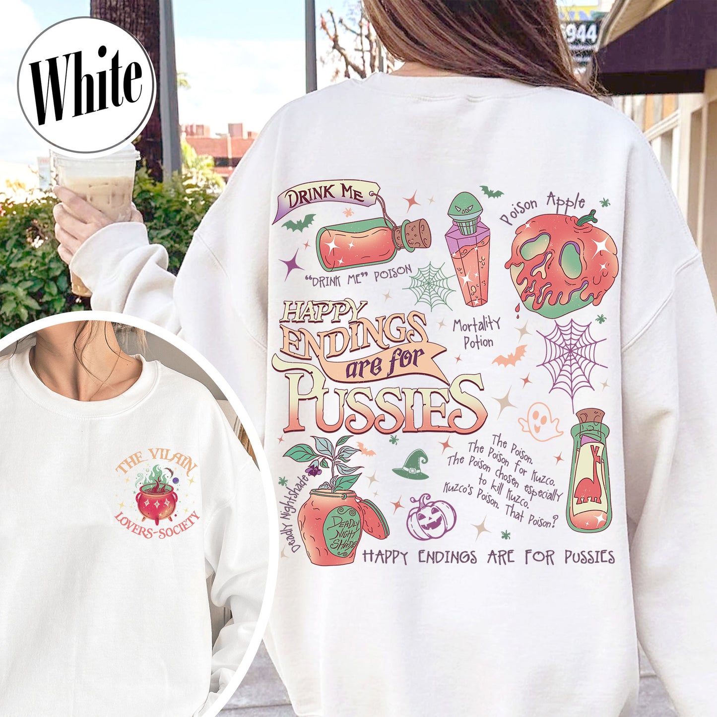 Halloween Sweatshirt, Pick Your Poison Sweatshirt, Villain Sweatshirt, Kuzco Poison Sweatshirt, Poison Apple Sweatshirt