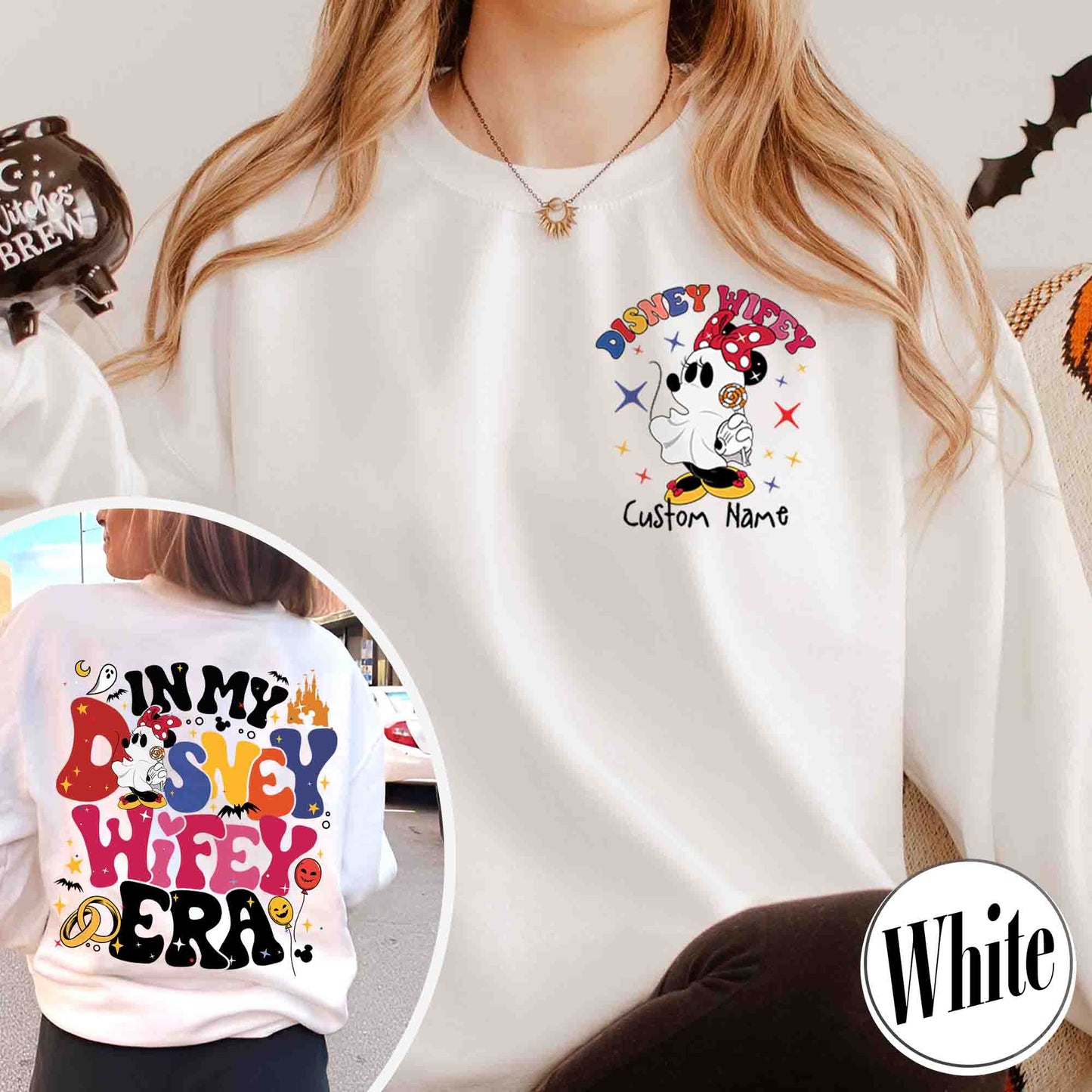Couples Disney Epcot Sweatshirt, Custom Wife Husband Sweatshirt, in My Disney Hubby Era Sweatshirt