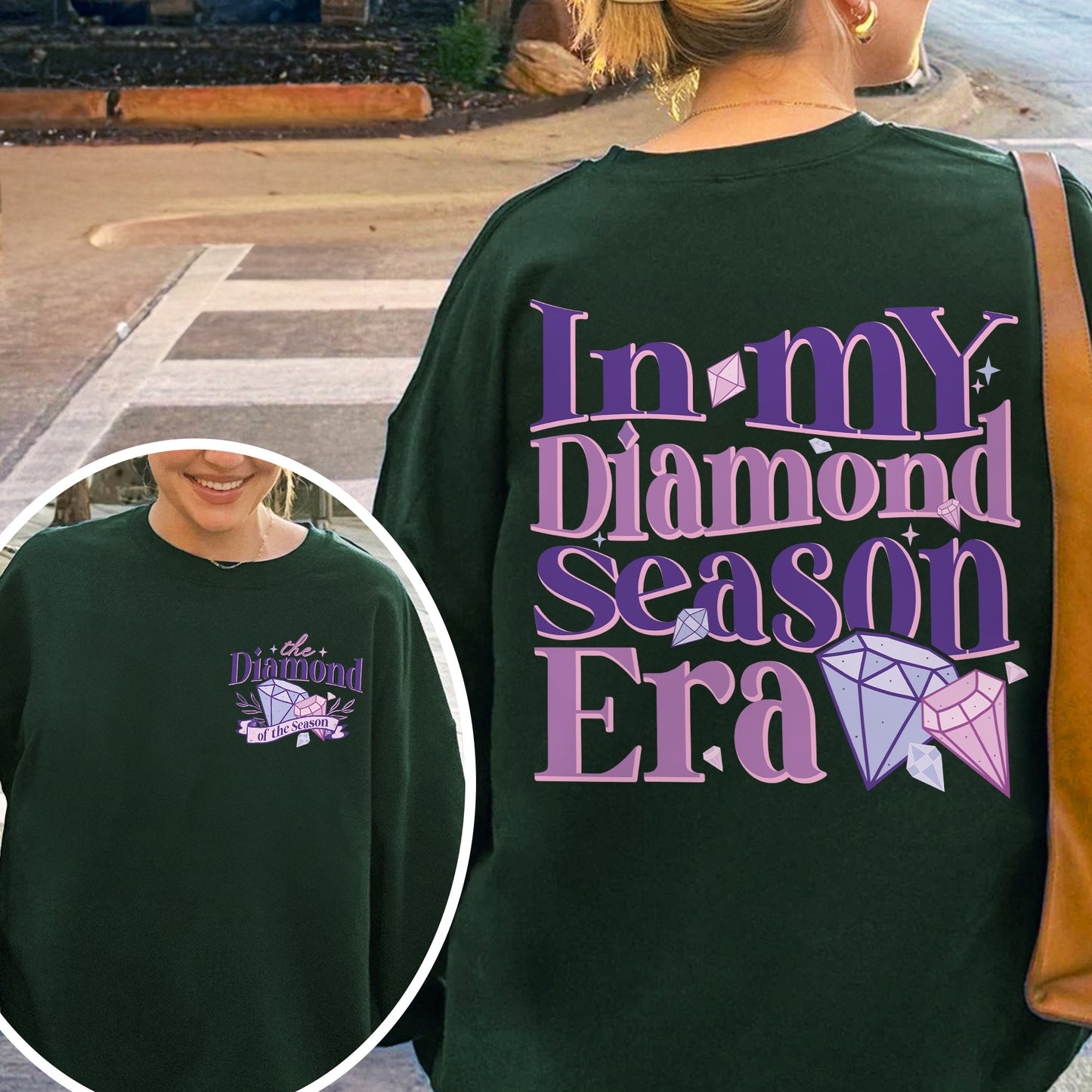 In My Diamond Season Era, Bridgerton Inspired Regency Aesthetic for Book Lover Sweatshirt