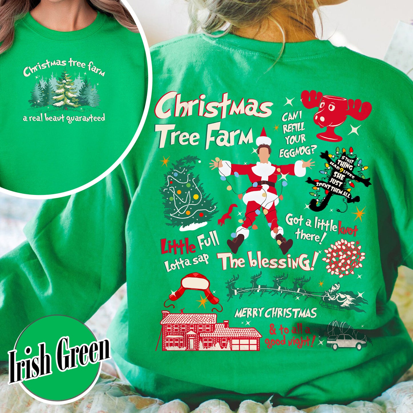 Christmas Tree Farm Sweatshirt, Farm Fresh Christmas Trees Sweatshirt, Christmas Tree Farm a Real Beaut Guaranteed Shirt, Tree Farm Since 1989